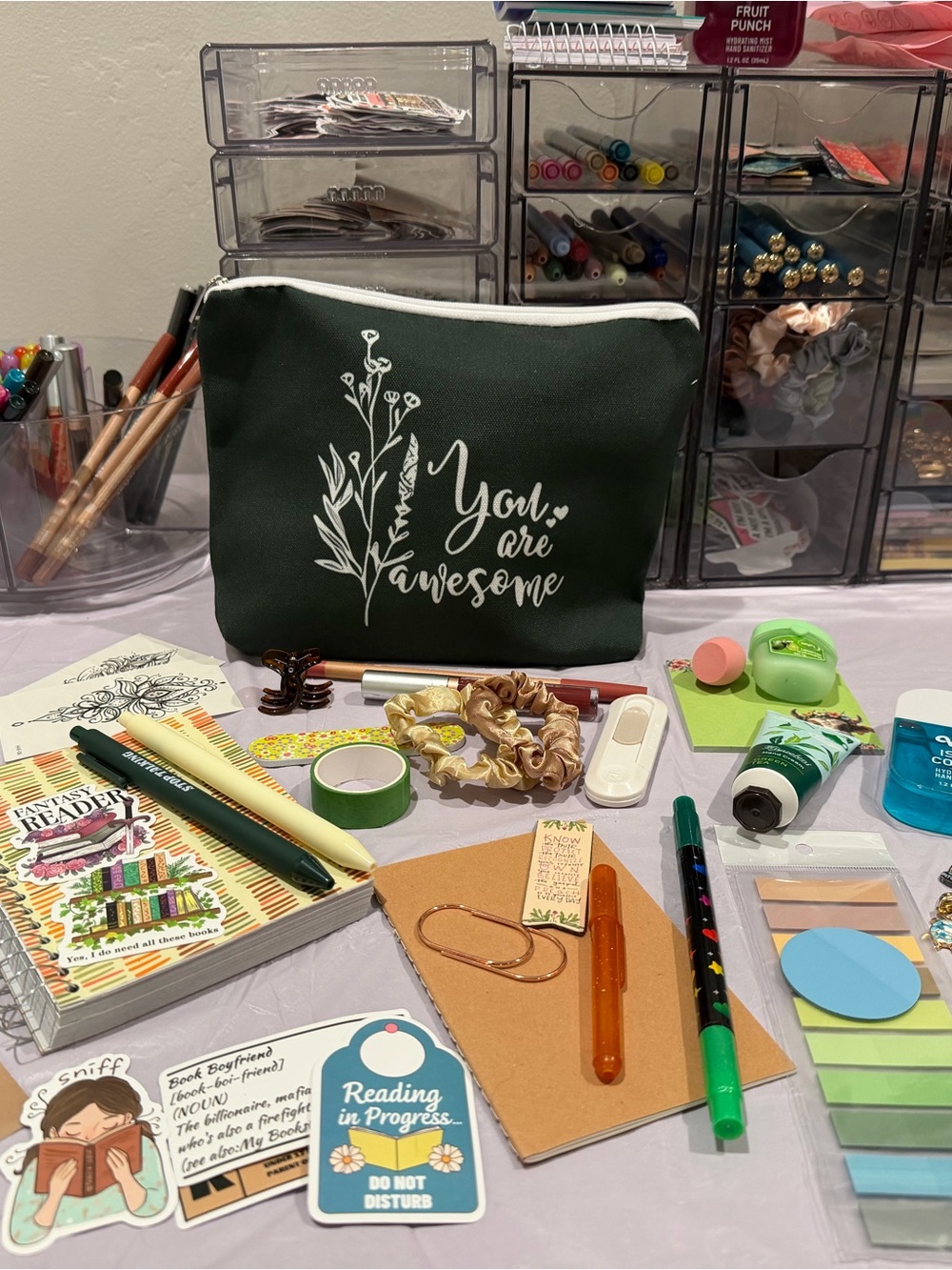 30 Piece Mystery Bundle Example Stationary Bookish Things Self Care